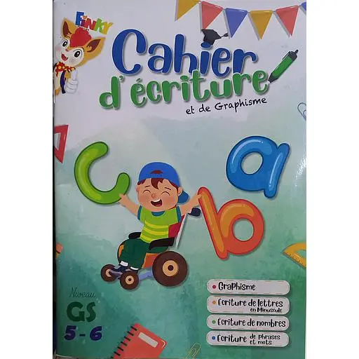 FINKY 5/6 CAHIER D'ECRITURE