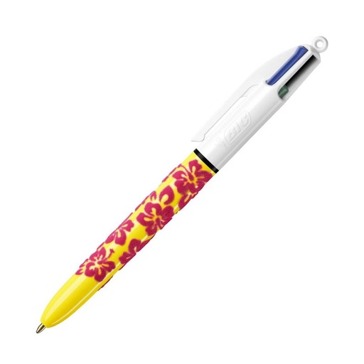 Stylo 4 couleurs BIC VELVET ROSE