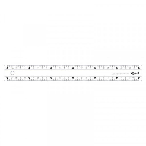 Règle plate 30cm en plastique - Maped