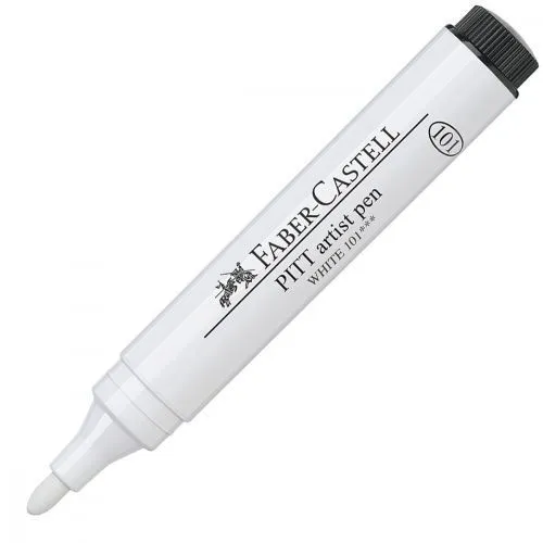 Feutre pitt artist pen big brush blanc - Faber Castell