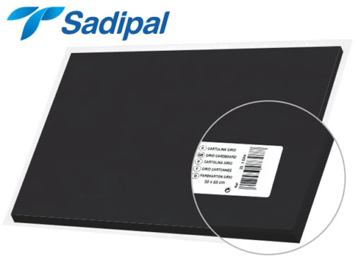 Papier Bristol 50*65  NOIR - Sadipal