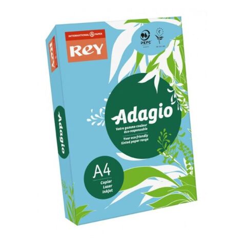 Ramette Papier A4 Bleu REY Adagio 80gr