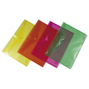 Enveloppe avec bouton A4 - comix