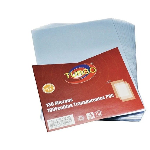 Couvertures transparentes PVC 130mic