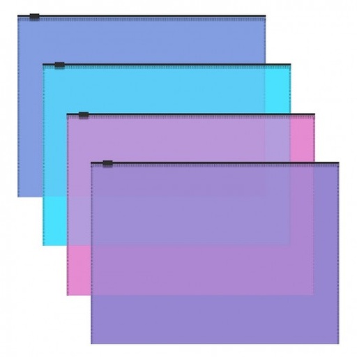 Enveloppe A4 poly trans fizzy a fermeture erichkr