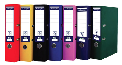 Classeur A Levier Dos 8Cm Plastifie Exterieur & Interieur Le Dauphin